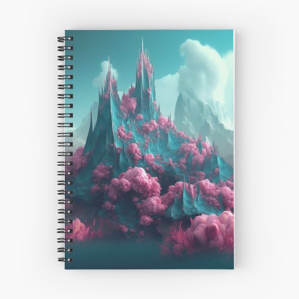 Item preview, Dark pink surrealist mountains fantasy. designed and sold by LJaco.