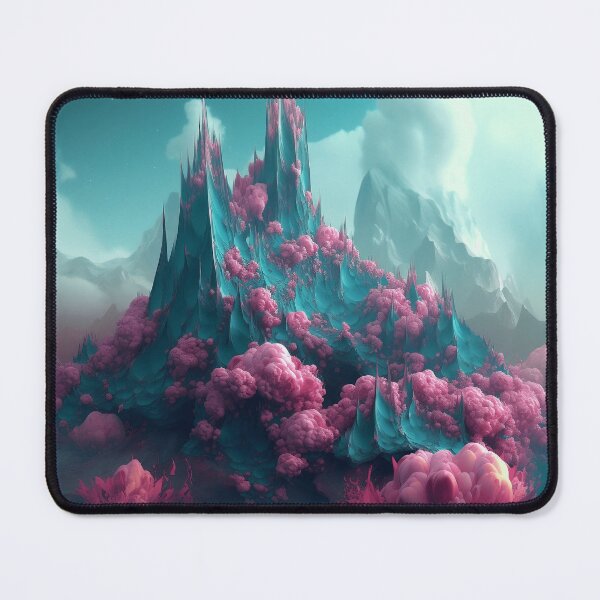 Item preview, Dark pink surrealist mountains fantasy. designed and sold by LJaco.