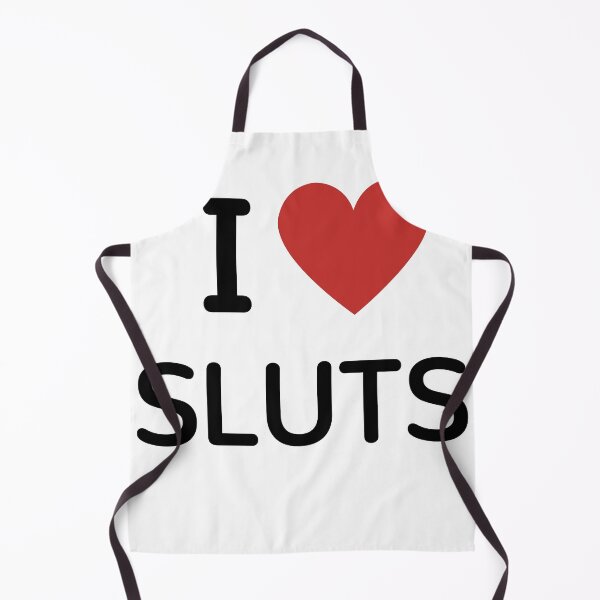 Item preview, I HEART SLUTS - BLACK TEXT designed and sold by mughairs.