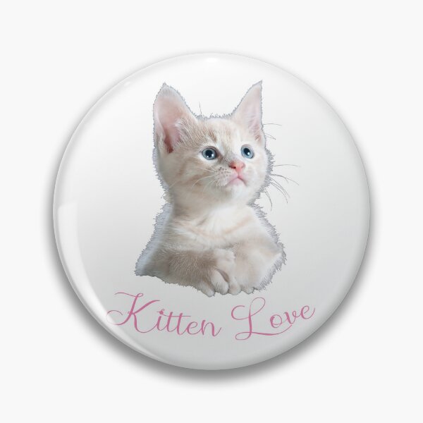 Item preview, CUTE PINK WHITE KITTEN LOVE PET CAT designed and sold by Madjack Tees Kiwi SuperStore.