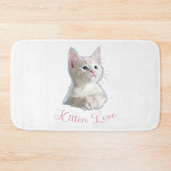 Item preview, CUTE PINK WHITE KITTEN LOVE PET CAT designed and sold by Madjack Tees Kiwi SuperStore.