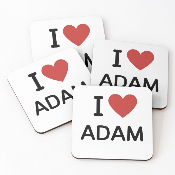 Item preview, I HEART ADAM - BLACK TEXT designed and sold by mughairs.