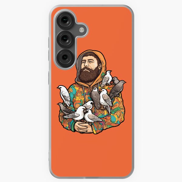 Item preview, Modern Day St Francis of Assisi and birds designed and sold by stickercircle.