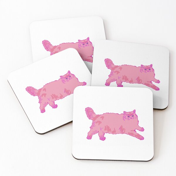 Item preview, Cat miaw pink designed and sold by Rohza-Doodles.