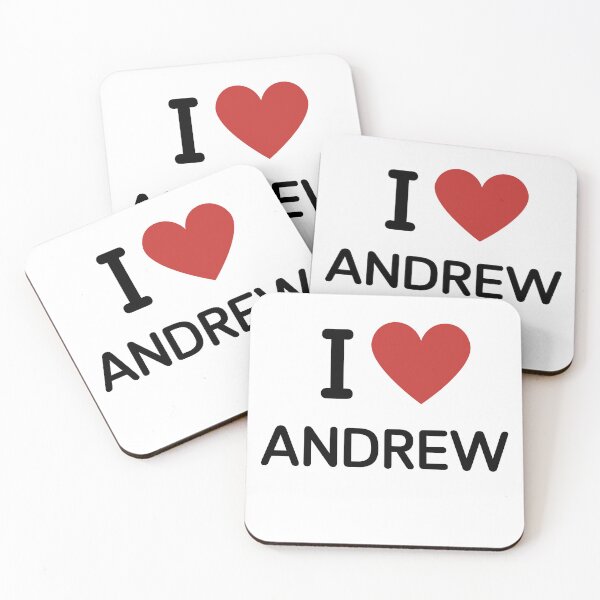 Item preview, I HEART ANDREW - BLACK TEXT designed and sold by mughairs.