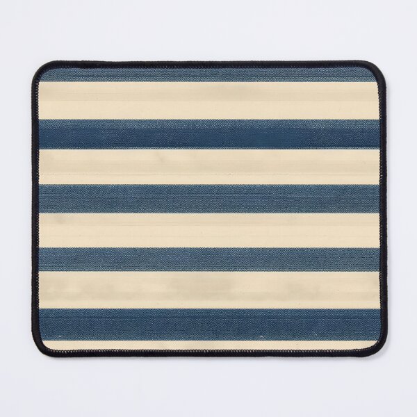 Item preview, Oxford Blue and Cream Stripe designed and sold by StickeryPickery.