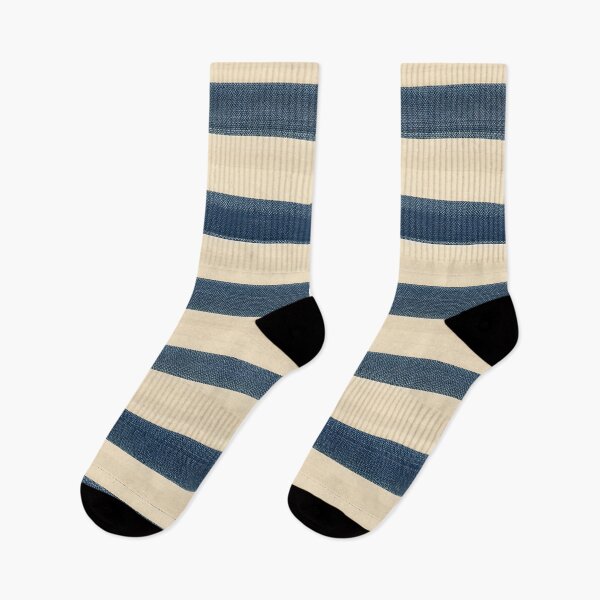 Item preview, Oxford Blue and Cream Stripe designed and sold by StickeryPickery.