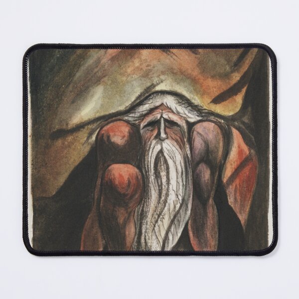 Item preview, Illustration of a bearded man, crouching, Urizen 1888 designed and sold by Lacasadellora.