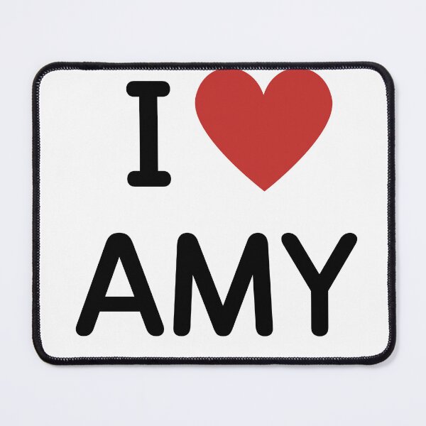 Item preview, I HEART AMY - BLACK TEXT designed and sold by mughairs.