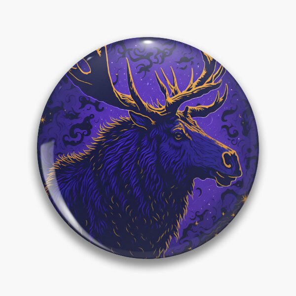 Item preview, Majestic Moose in Starry Night: Rembrandt Style T-Shirt Design with UHD Detailing and Luminous Graphics Engine designed and sold by RedArtG09.