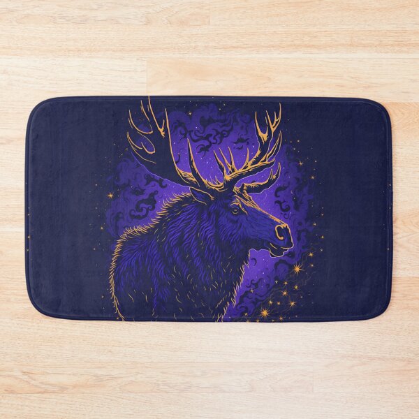 Item preview, Majestic Moose in Starry Night: Rembrandt Style T-Shirt Design with UHD Detailing and Luminous Graphics Engine designed and sold by RedArtG09.