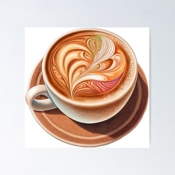 Item preview, Latte Coffee Cup designed and sold by AxeWave.