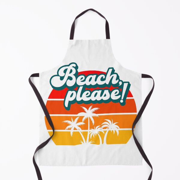 Item preview, BEACH, PLEASE! Retro Vacation Funny Summer Quote designed and sold by w1ckerman.