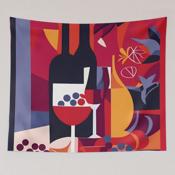 Item preview, Red Wine and Grapes designed and sold by MadeOnTuesdays.