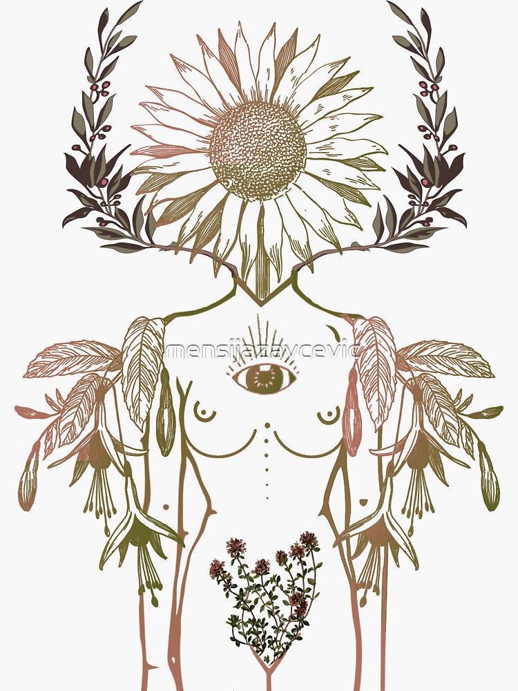 Thumbnail 3 of 3, Sticker, Mother nature designed and sold by mensijazavcevic.