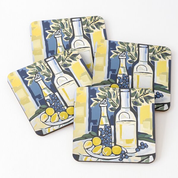 Item preview, White Wine and Fruit on a Table designed and sold by MadeOnTuesdays.