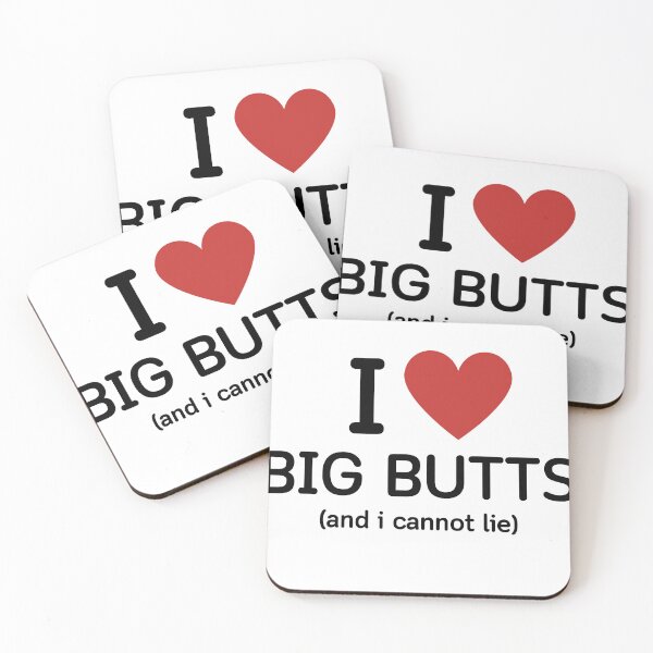 Item preview, I LIKE BIG BUTTS - BLACK TEXT designed and sold by mughairs.
