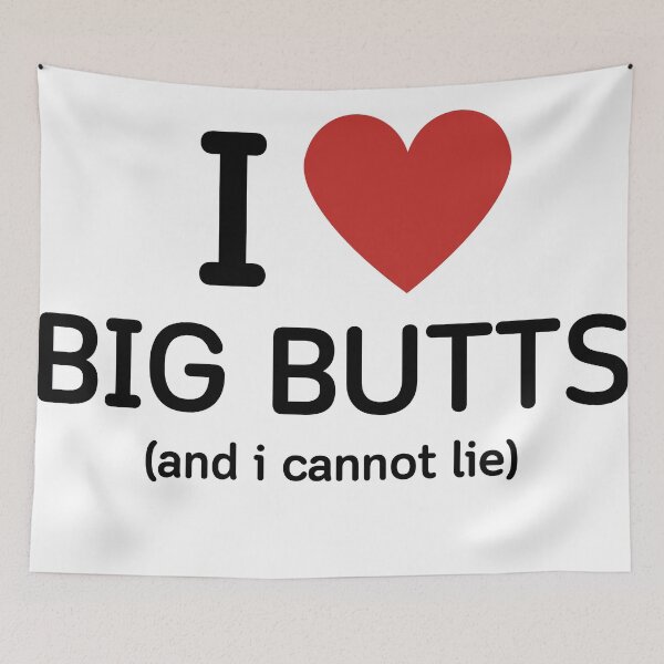 Item preview, I LIKE BIG BUTTS - BLACK TEXT designed and sold by mughairs.