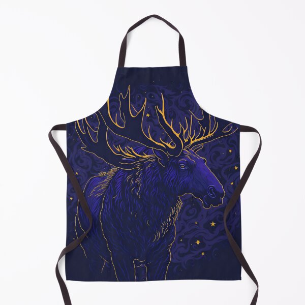 Item preview, Violet Night Moose: Artistic T-Shirt Design with High-Quality Printing and Luminous Studio Graphics designed and sold by RedArtG09.