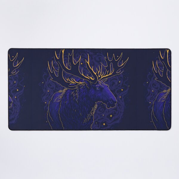 Item preview, Violet Night Moose: Artistic T-Shirt Design with High-Quality Printing and Luminous Studio Graphics designed and sold by RedArtG09.