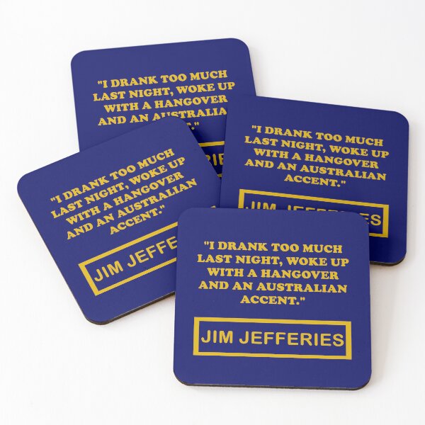 Item preview, im Jefferies Quote - I Drank Too Much Last Night designed and sold by Custom Crest.