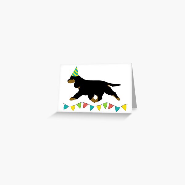 Cocker Spaniel (Black and Tan) Birthday Card Greeting Card