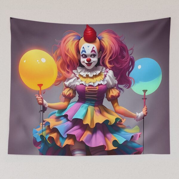 Item preview, Molly The Clown and her Lamp Ballons designed and sold by magikman65.