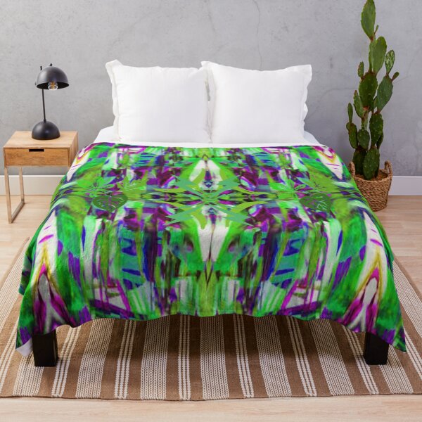 Item preview, Psychedelic Abstract Art With Leaves 2 psychedelic graphic design, Abstraction, bold colorful abstract playful design inspired by nature designed and sold by Adri Barnard.
