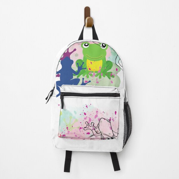 Item preview, Frog Haven: A Serene Watercolor Painting designed and sold by RokaaShop.