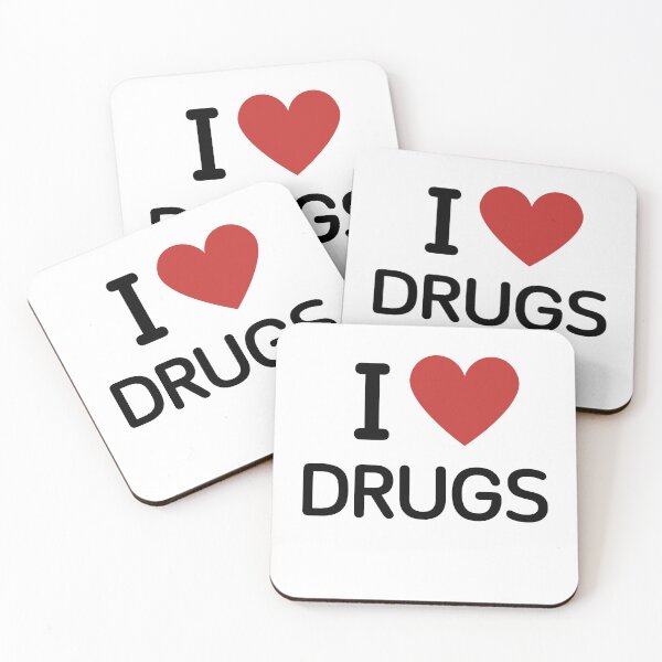 Item preview, I HEART DRUGS - BLACK TEXT designed and sold by mughairs.