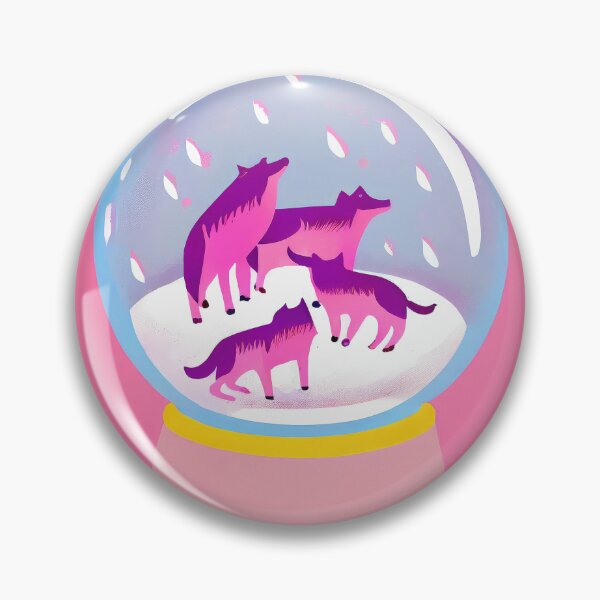 Item preview, Winters Enchantment Wolf in a Snow Globe designed and sold by PinkNomad.