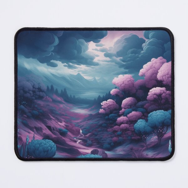 Item preview, Lavender landscape tree mountains. designed and sold by LJaco.