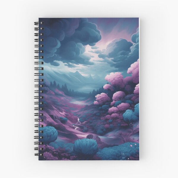 Item preview, Lavender landscape tree mountains. designed and sold by LJaco.