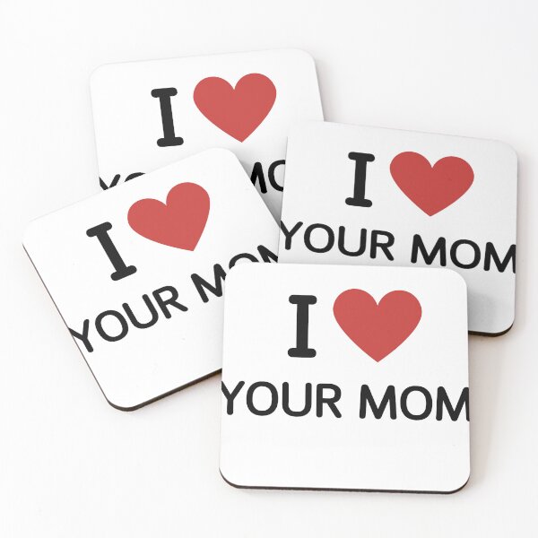 Item preview, I HEART YOUR MOM - BLACK TEXT designed and sold by mughairs.
