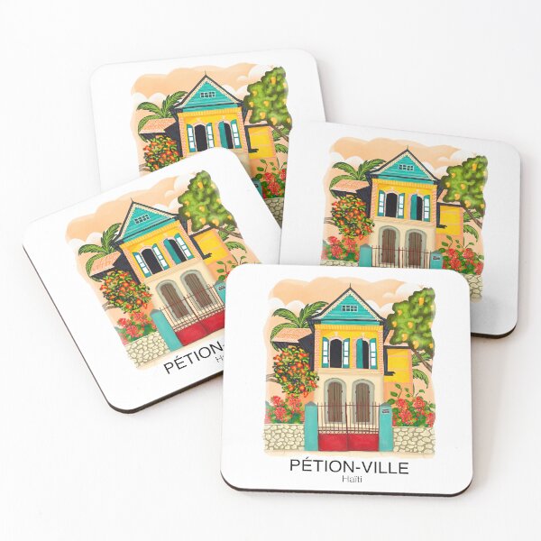 Item preview, Petion-Ville Travel Poster designed and sold by Island Life Studio.