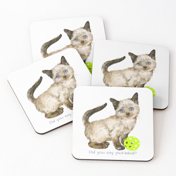 Item preview, Kitten Wants to Play Pickleball designed and sold by A-K-Designs.