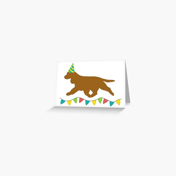 Cocker Spaniel (Golden) Birthday Card Greeting Card