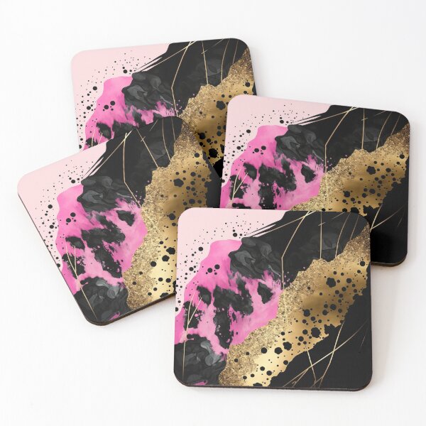 Item preview, Pink, Black and Gold Luxury Pattern 12 designed and sold by Jenson Major.