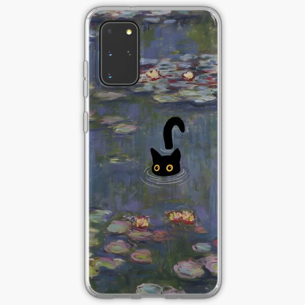 Aperçu de l'œuvre Imprimé Chat Nénuphars Monet créée et vendue par outdoorway.