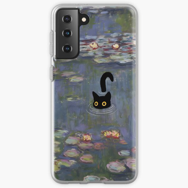 Item preview, Cat Print Monet Water Lilies designed and sold by outdoorway.