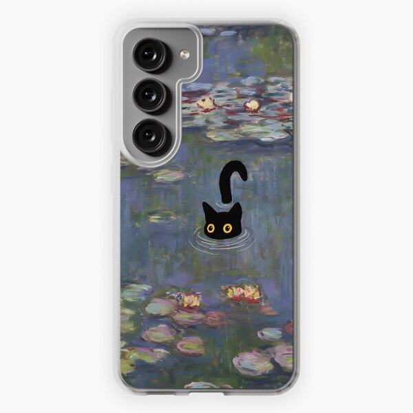 Aperçu de l'œuvre Imprimé Chat Nénuphars Monet créée et vendue par outdoorway.
