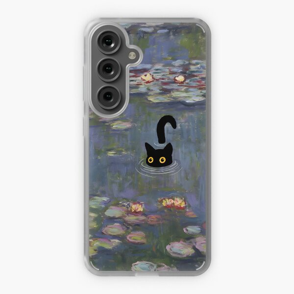 Item preview, Cat Print Monet Water Lilies designed and sold by outdoorway.