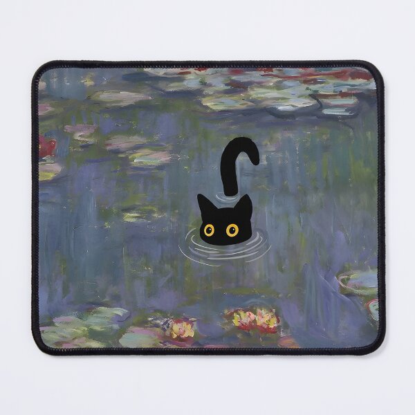 Artikel-Vorschau von Katzen-Druck Monet Seerosen, designt und verkauft von outdoorway.