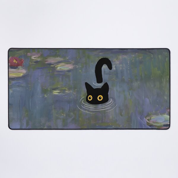 Artikel-Vorschau von Katzen-Druck Monet Seerosen, designt und verkauft von outdoorway.