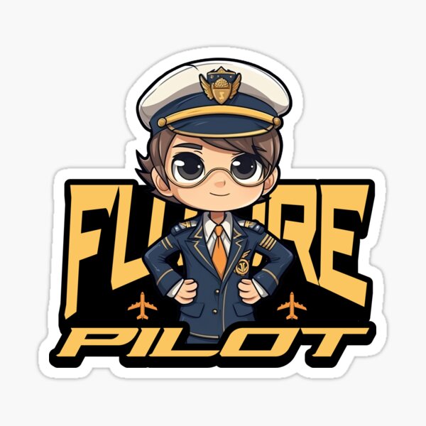 Item preview, Future Pilot Baby Pilot Toddler Pilot kids & toddler hoodie and sticker designed and sold by AviationArtists.