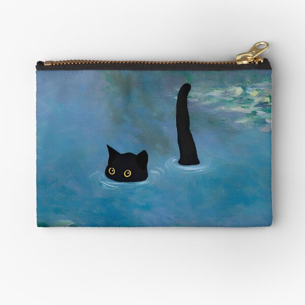 Vista previa del artículo con la obra «Estampado de gatos Nenúfar de Monet», diseñado y vendido por outdoorway.