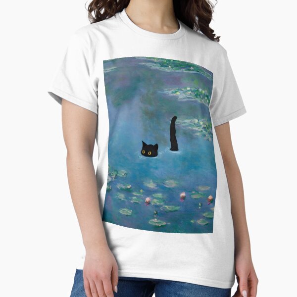 Item preview, Cat Print Monet Waterlily designed and sold by outdoorway.