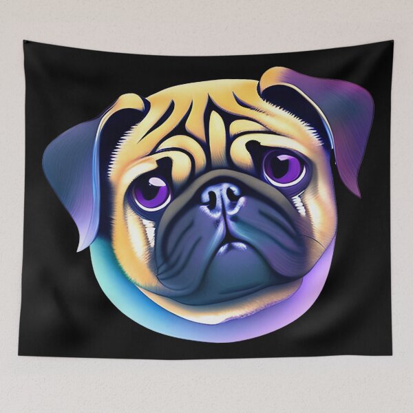 Item preview, Pastel Pug with Purple Eyes designed and sold by FlippinTurtles.
