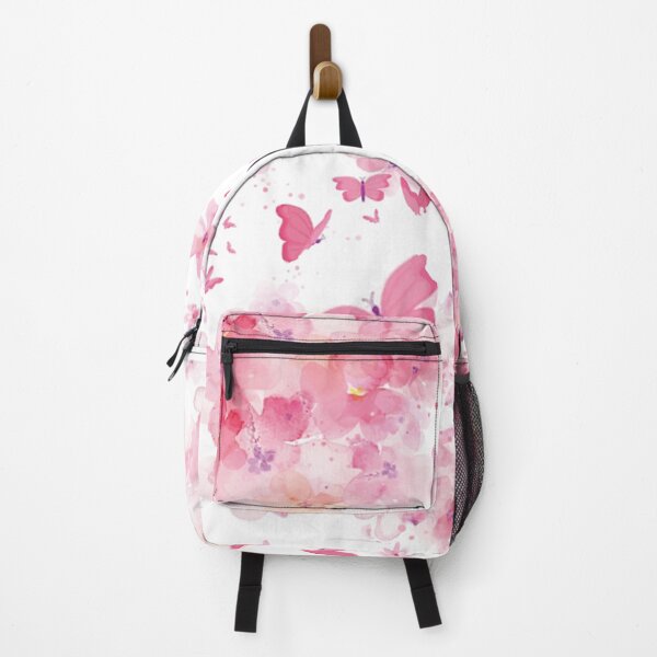 Item preview, Pink Flowers and Butterflies designed and sold by DeBurghDesigns.