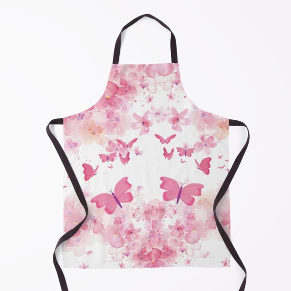 Item preview, Pink Flowers and Butterflies designed and sold by DeBurghDesigns.